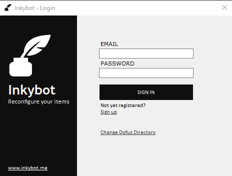 Login to your Inkybot account